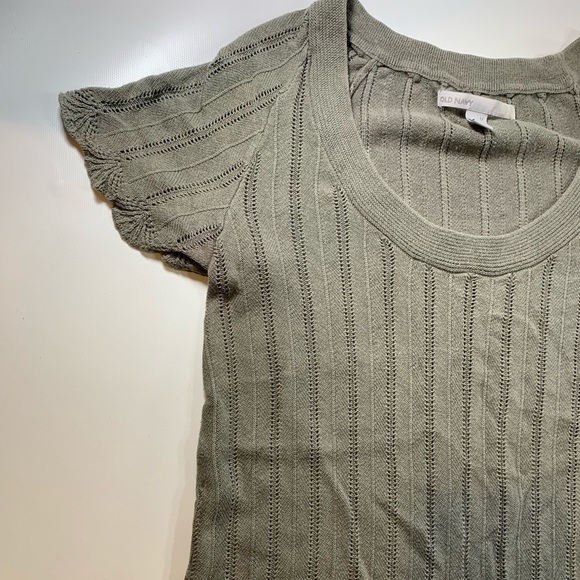 Old Navy | Knitted Scallop Edge Sweater Top Vintage 90s - Picture 9 of 10